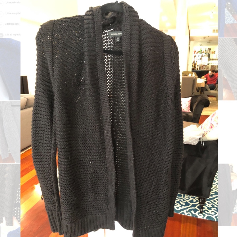 BANANA REPUBLIC - Black knit cardigan